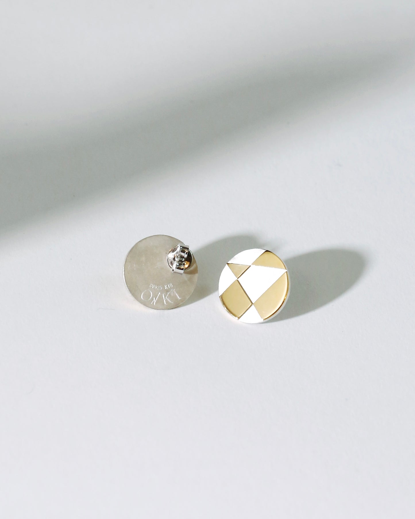 O→KI COINTOP PIERCED EARRINGS