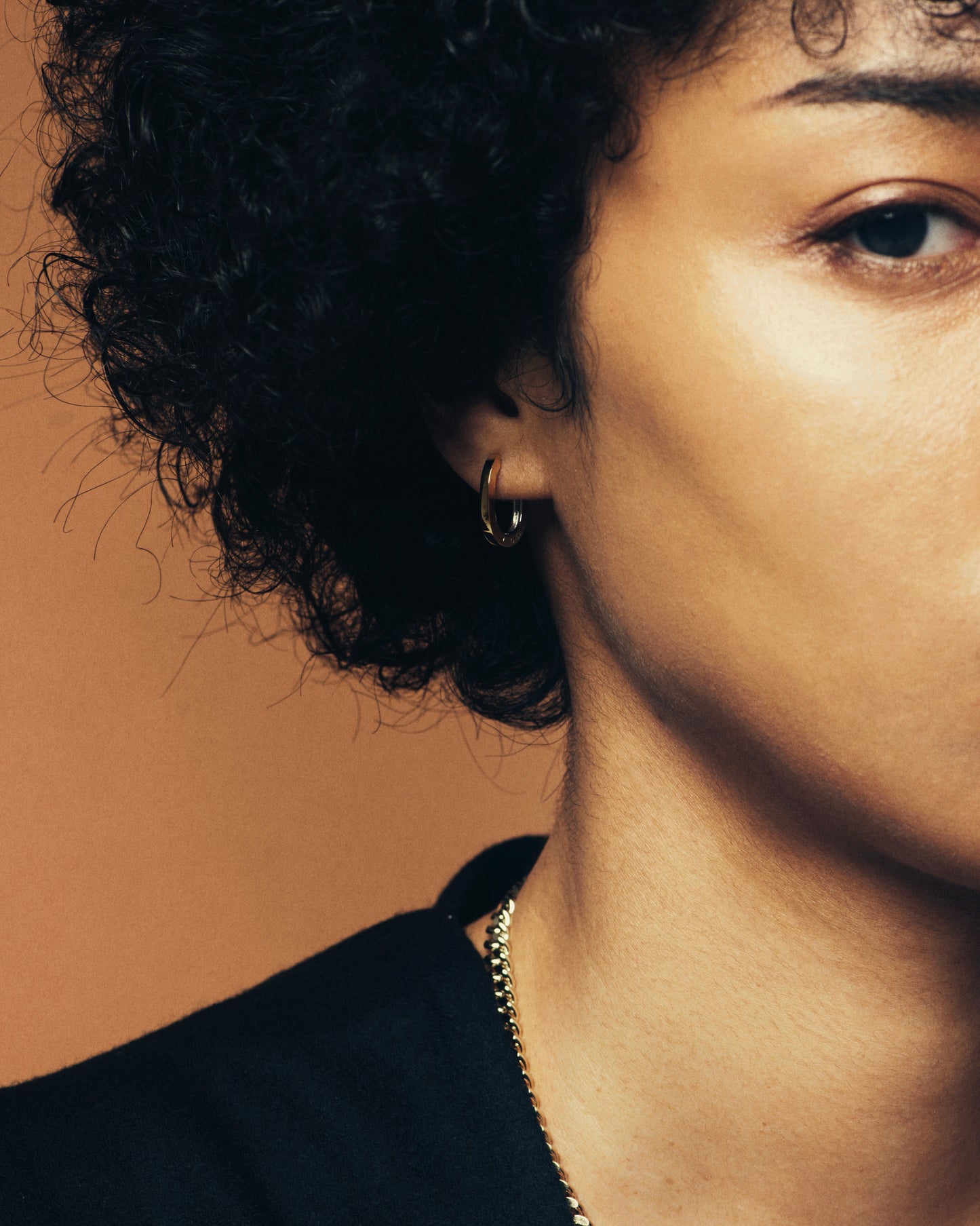 MIX ELLIPSE PIERCED EARRINGS