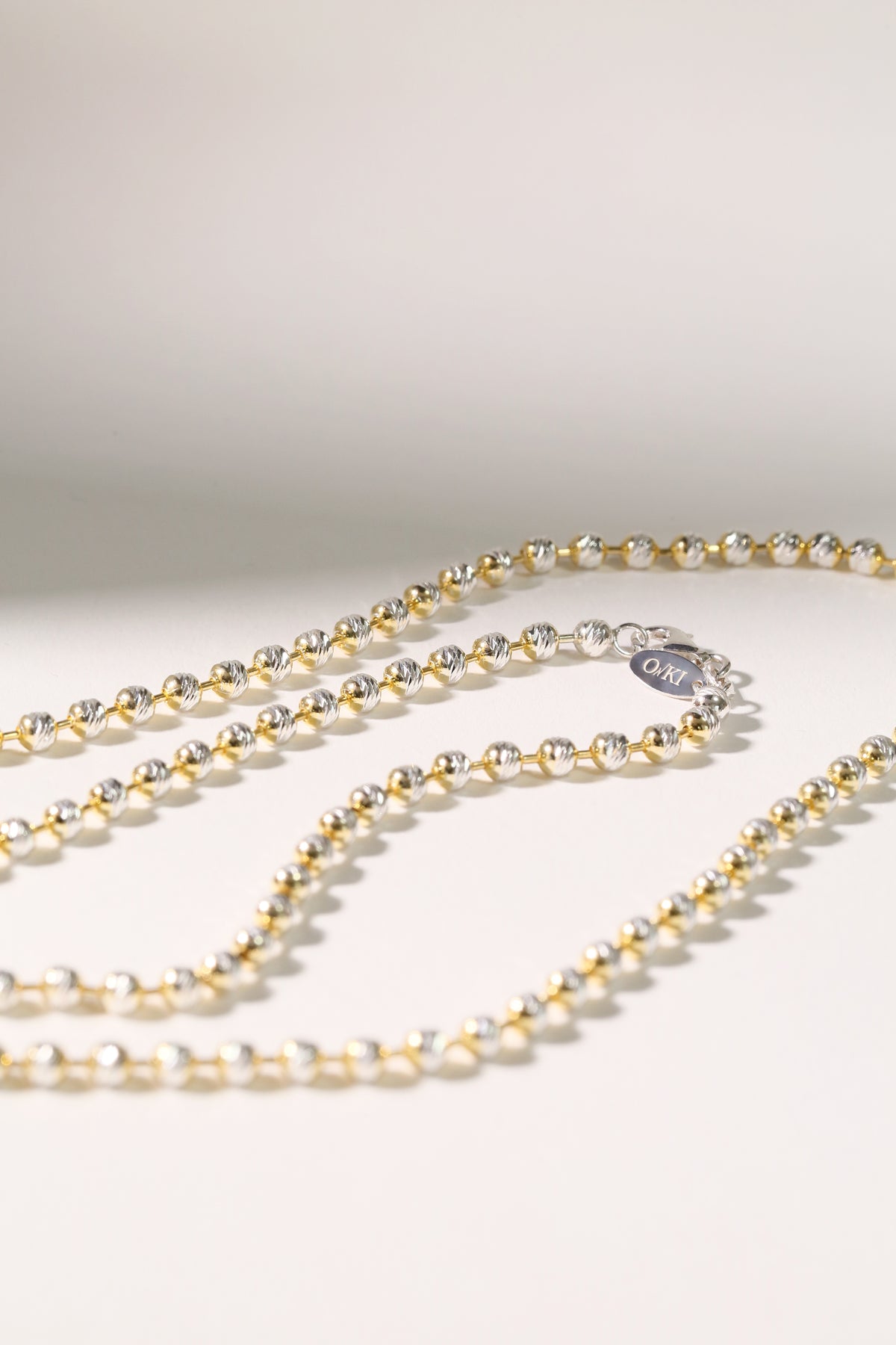MIX BALL CHAIN NECKLACE – O→KI