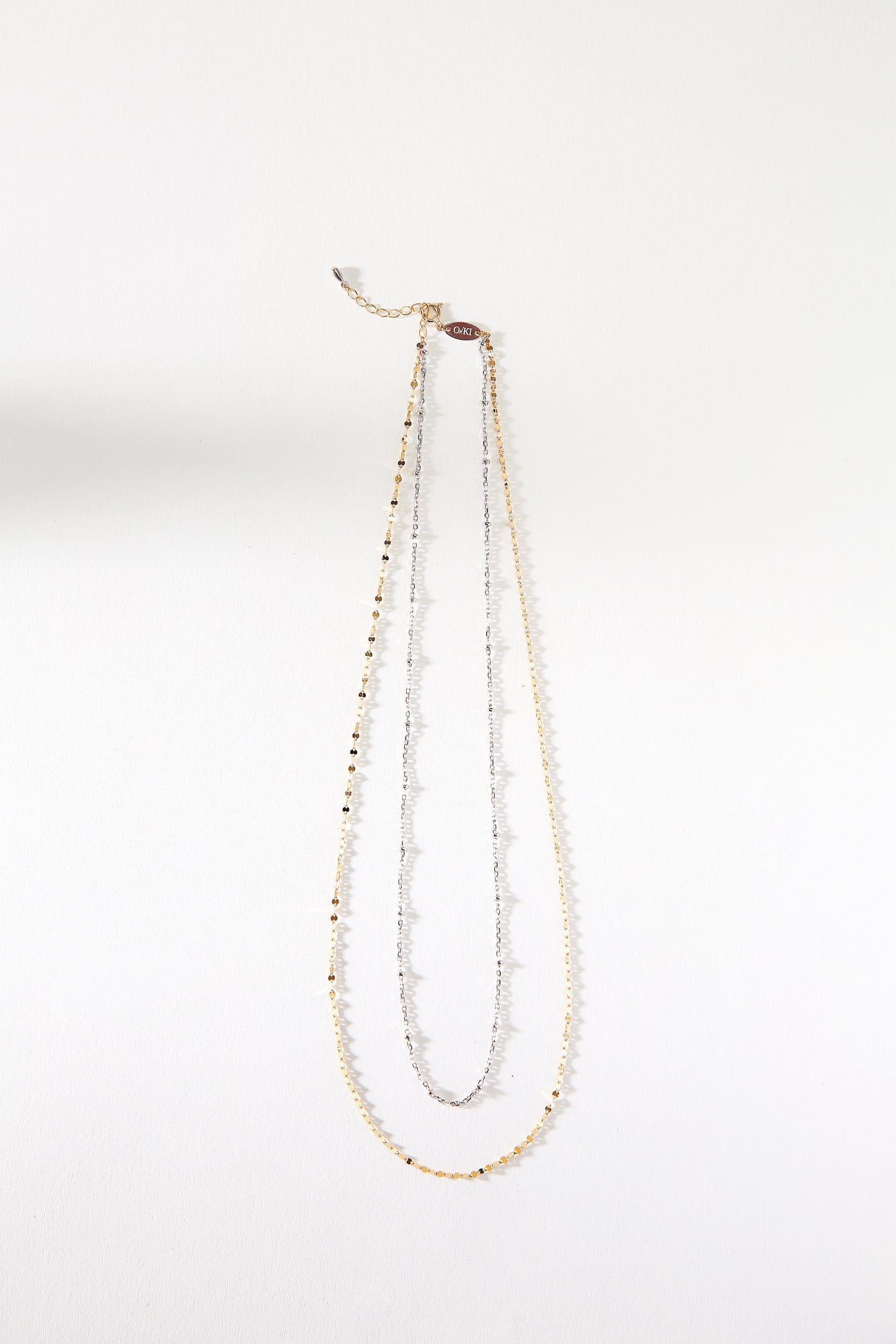 ECLAIR W NECKLACE [GOLD(MIX)]