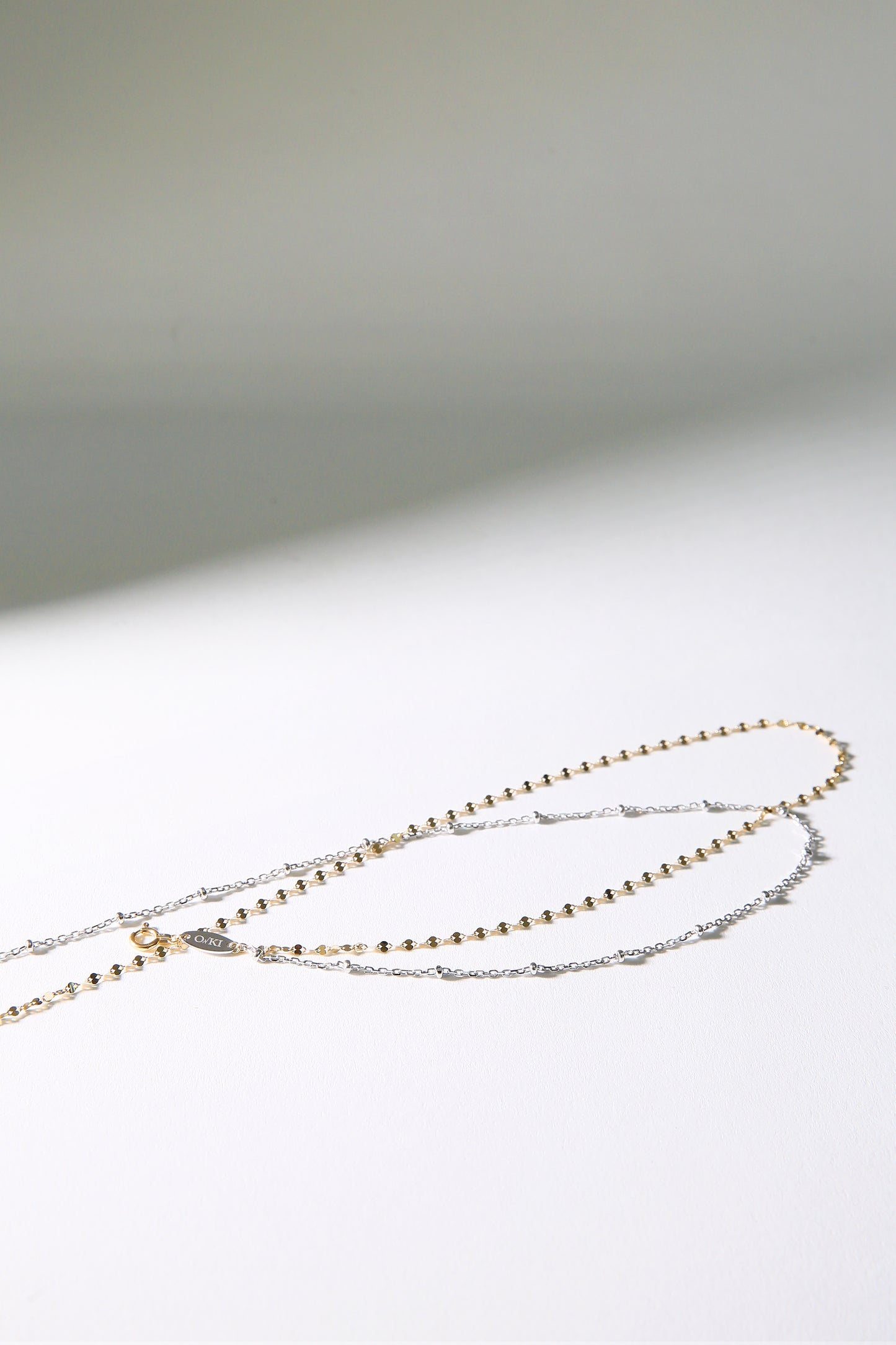 ECLAIR W NECKLACE [GOLD(MIX)]